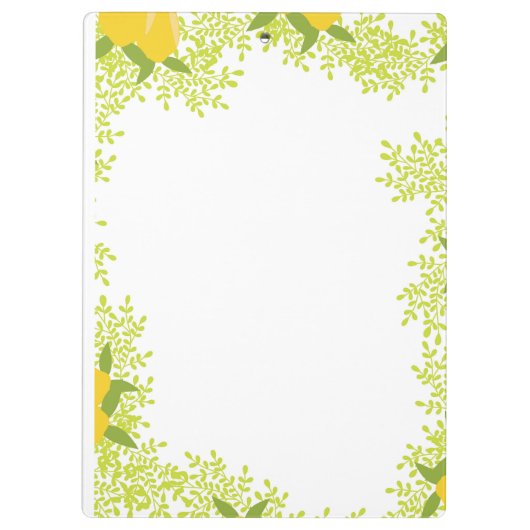 Lemon Design Paper Fun & Functional Klemmbrett (Rückseite)