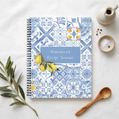 Lemon Design Personalisiertes Rezeptjournal Notizblock