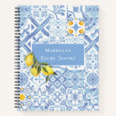 Lemon Design Personalisiertes Rezeptjournal Notizblock (Vorderseite)