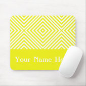 Lemon Diamond Zickzack mit individuelle Name Mousepad (Mit Mouse)