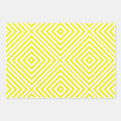 Lemon Diamond Zickzack Wrapping Paper Sheets Geschenkpapier Set (Vorderseite 3)