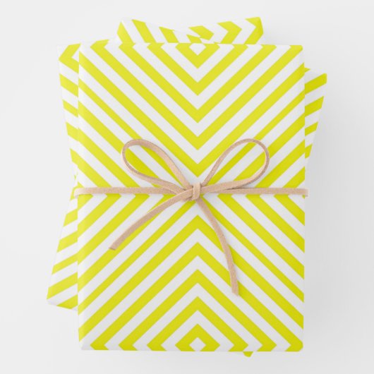 Lemon Diamond Zickzack Wrapping Paper Sheets Geschenkpapier Set (Beispiel)