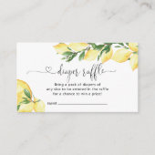 Lemon Diaper Raffelkarte Begleitkarte (Vorderseite)