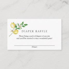 Lemon Diaper Raffle Begleitkarte