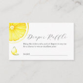 Lemon Diaper Raffle Einladungskarte (Vorderseite)