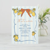 Lemon Dolce Vita Einladung (Stehend Vorderseite)