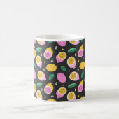 Lemon doodle muster, helle niedliche Zitrusfrüchte Kaffeetasse (Mittel)