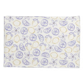 Lemon Doodle Pattern Musterbeispiel Kissenbezug (Rückseite-Links)