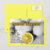 Lemon Dreams Postcard Postkarte (Vorne/Hinten)