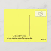 Lemon Dreams Postcard Postkarte (Rückseite)