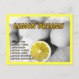 Lemon Dreams Postcard Postkarte