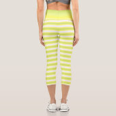 Lemon Drehung - Gradient Capri Leggings (Rückseite)