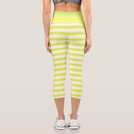 Lemon Drehung - Gradient Capri Leggings (Rückseite)