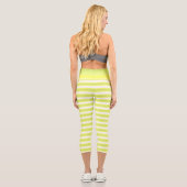 Lemon Drehung - Gradient Capri Leggings (Rückseite)