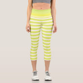 Lemon Drehung - Gradient Capri Leggings (Vorderseite)