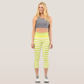 Lemon Drehung - Gradient Capri Leggings (Vorderseite)