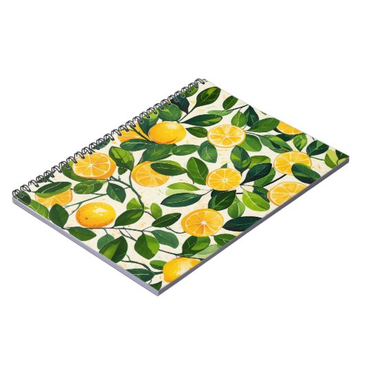 "Lemon Drehung Notebook" Notizblock (Linke Seite)