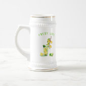 Lemon Drink Beer Stein - Benutzerdefinierter Text Bierglas (Links)