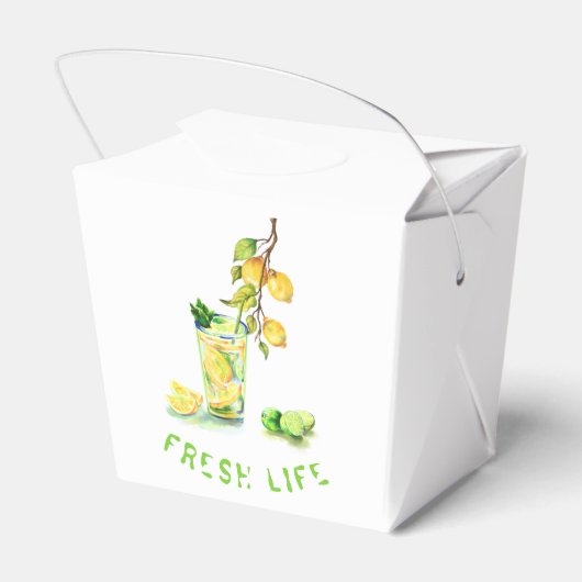 Lemon Drink Lemons Gefälligkeitsboxen - Benutzerde Geschenkschachtel (Rückseite)