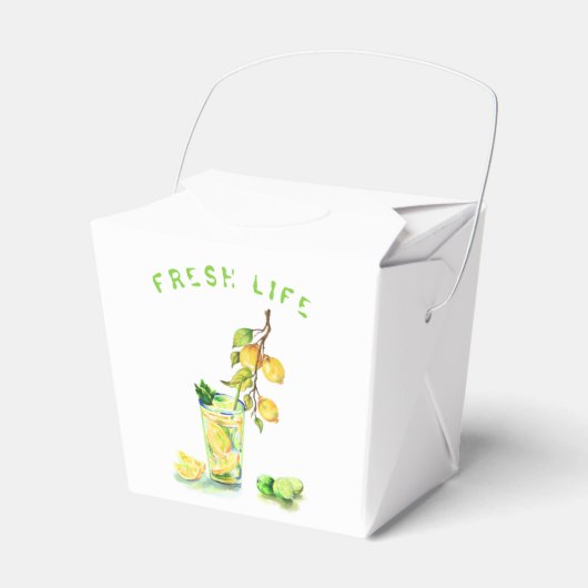 Lemon Drink Lemons Gefälligkeitsboxen - Benutzerde Geschenkschachtel (Vorderseite)