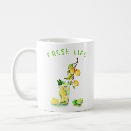 Lemon Drink Lemons Tasse Geschenk - Benutzerdefini (Links)