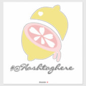 Lemon Dripping Name Script Car Decal Aufkleber (Blatt)