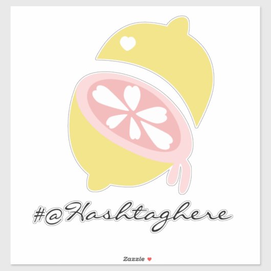 Lemon Dripping Name Script Car Decal Aufkleber (Blatt)