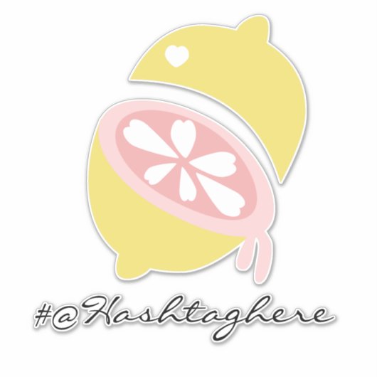 Lemon Dripping Name Script Car Decal Aufkleber (Vorderseite)