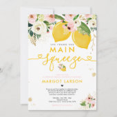 Lemon Drive By Brautparty Lemon Hauptpresse Einladung (Vorderseite)