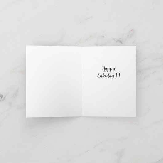 Lemon Drizzle cake card Karte (Innenseite)