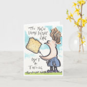 Lemon Drizzle cake card Karte (Gelbe Blume)