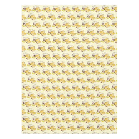 Lemon Drizzle Cake Loaf Baking Baked Goods Tischdecke (Vorderseite)