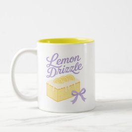 Lemon Drizzle - Kokette Pastell-Dessert-Design Zweifarbige Tasse
