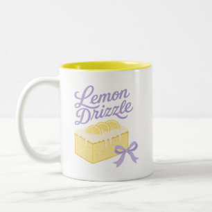 Lemon Drizzle - Kokette Pastell-Dessert-Design Zweifarbige Tasse