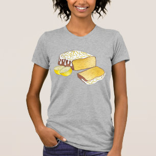 Lemon Drizzle Pund Cake Loaf Britisches Backfood T-Shirt