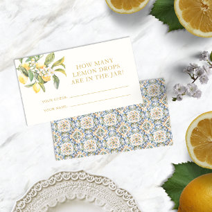 Lemon Drop Card Platzkarte