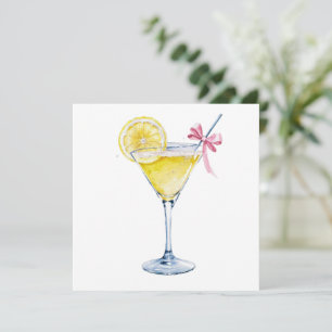 Lemon Drop Cocktail Einladung