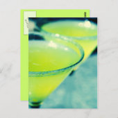 Lemon Drop Cocktail Postkarte (Vorne/Hinten)