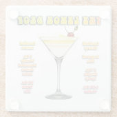 LEMON DROP MARTINI Cocktail Rezept Glasuntersetzer (Rückseite)