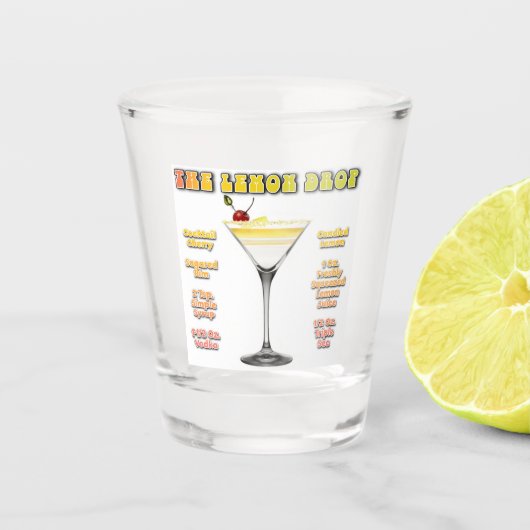 LEMON DROP MARTINI Cocktail Rezept Schnapsglas (Vorderseite)