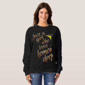 Lemon Drop Martini Design für Mädchen, die Lemo tr Sweatshirt (Vorne ganz)