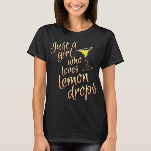Lemon Drop Martini Design für Mädchen, die Lemo tr T-Shirt (Vorderseite)