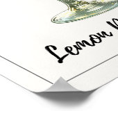 Lemon Drop Martini Fresh Citrus Cocktail Poster (Ecke)