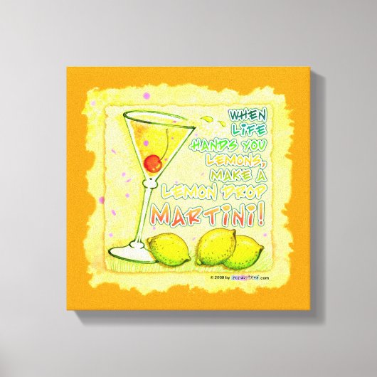 LEMON DROP MARTINI Galerie Wrapped Canvas Leinwanddruck (Vorderseite)
