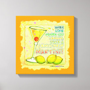 LEMON DROP MARTINI Galeriewrapped-Leinwand Leinwanddruck