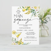 Lemon Drop Martini Hauptpresse Brautparty Einladung (Stehend Vorderseite)