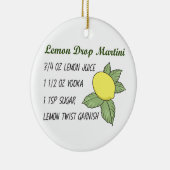 Lemon Drop Martini Keramik Ornament (Rechts)