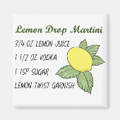 Lemon Drop Martini Magnet (Vorne)