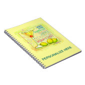 LEMON DROP MARTINI NOTEBOOK NOTIZBLOCK (Rechte Seite)