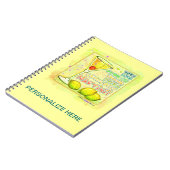 LEMON DROP MARTINI NOTEBOOK NOTIZBLOCK (Linke Seite)